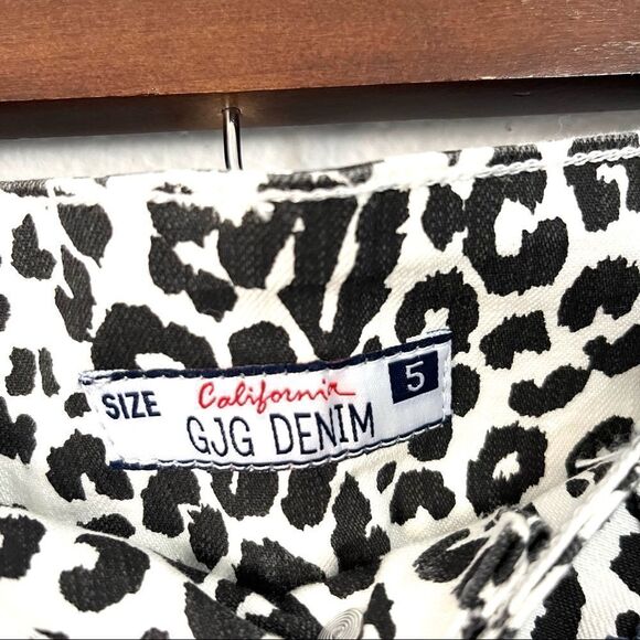 NWT GJG Juniors Leopard Print Cotton Denim Size 5 - Picture 4 of 4